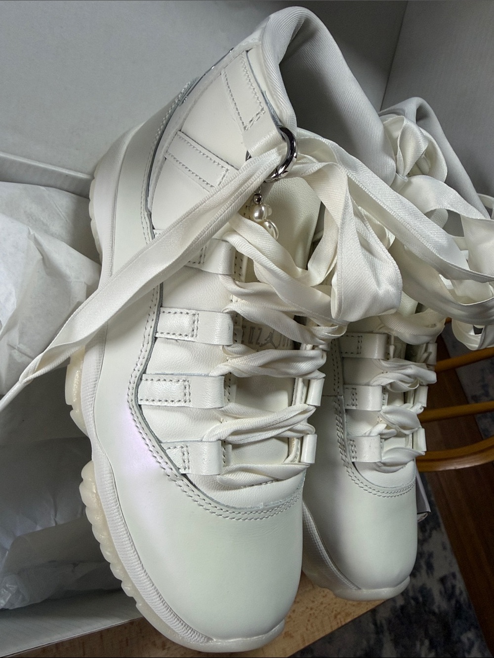 Women’s Air Jordan 11 Retro Sail/Pearl Grey-White